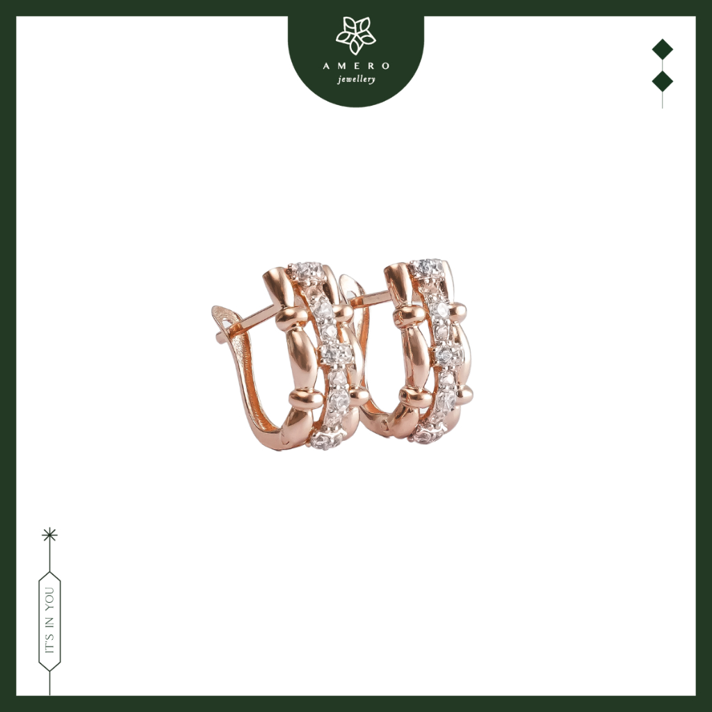 Anting Emas 17K Roxe RE-01 Amero Jewellery