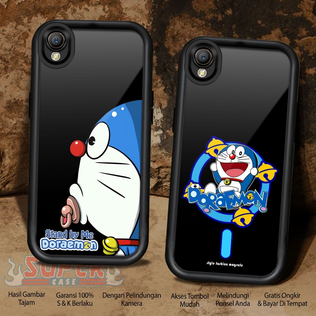 Case Hp For Premium OPPO A37 A37F NEO 9 DORAEMON SoftCase Glossy casing Handphone Silikon Glass