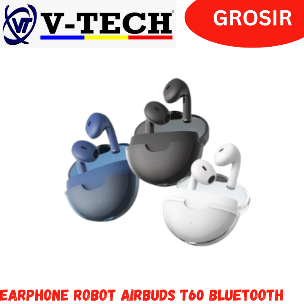 EARPHONE ROBOT AIRBUDS T60 BLUETOOTH
