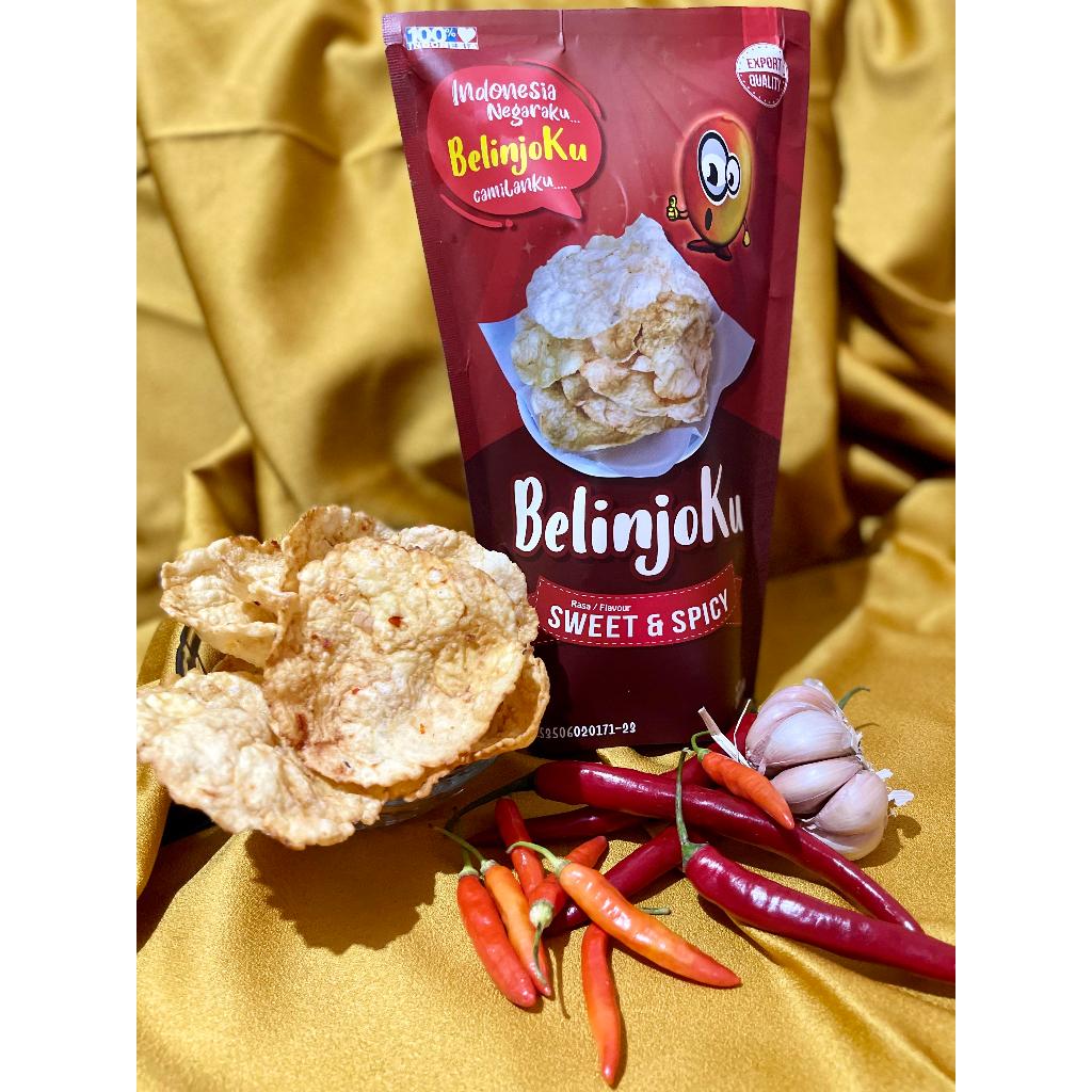 

Belinjoku - Emping Melinjo Rasa Pedas & Manis ( Sweet & Spicy ) ukuran 100gr Snack & Camilan