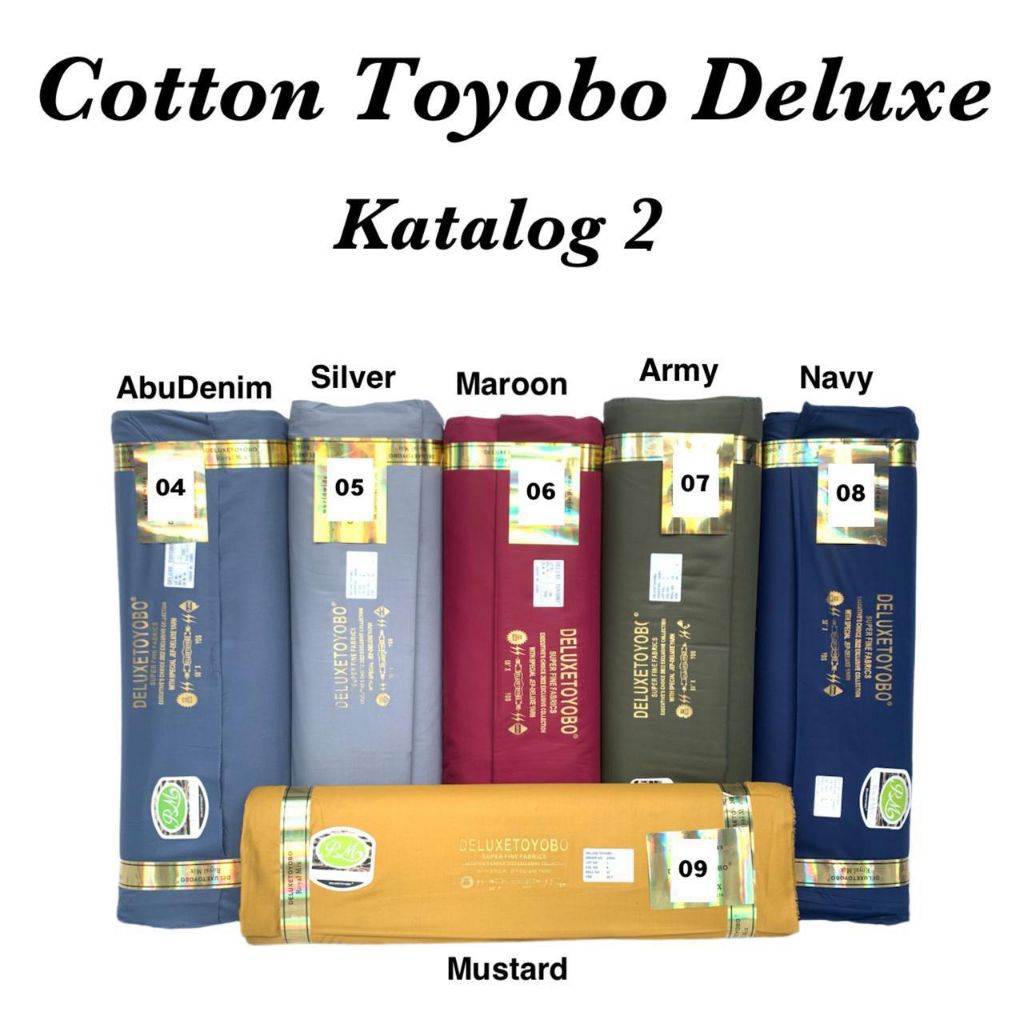 Variasi 2 (1meter) Kain Toyobo Royal Mix Original Premium Ori 1 Meter - Bahan Katun Jepang Kemeja Ko
