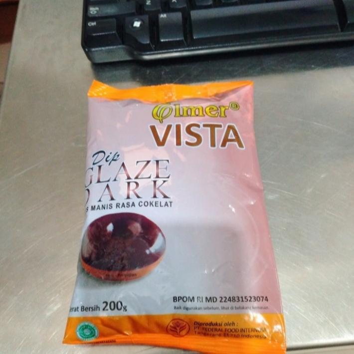 

ELMER DIP GLAZE DARK COKLAT 200GR X 1, TOPPING DONAT,CAKE DLL