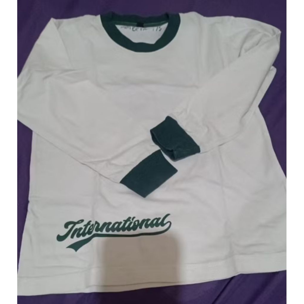 CUSTOM KAOS ANAK SERAGAM OLAH RAGA SEKOLAH LENGAN PANJANG