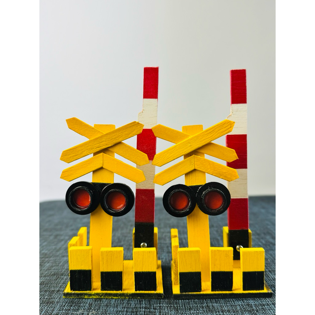 Palang pintu kereta api / Miniatur palang pintu / Bundling Palang kereta 2 pcs
