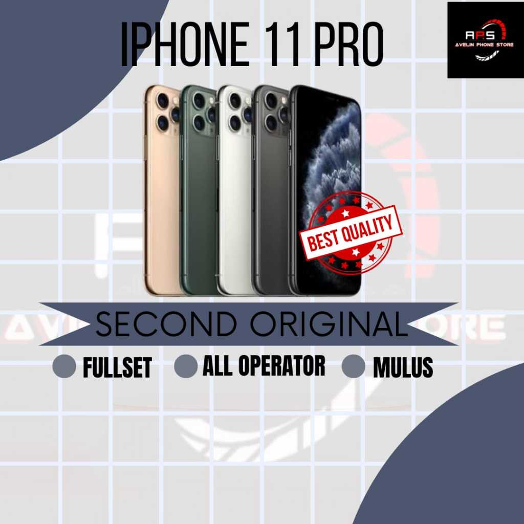 11 PRO 64 GB, 256 GB, 512 GB SECOND BERGARANSI FULLSET