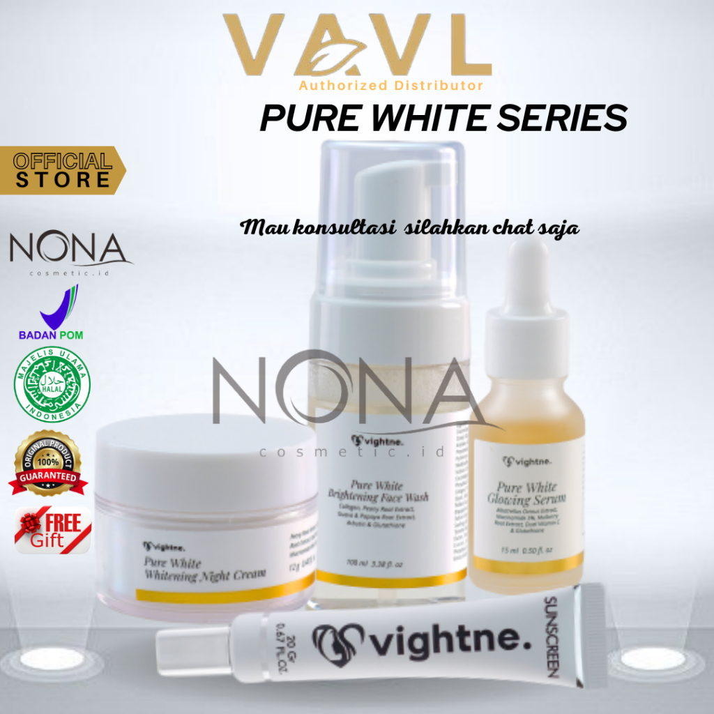 [READY] VAVL PURE WHITE WHITENING SERIES VAVL BY VIVALENTINE