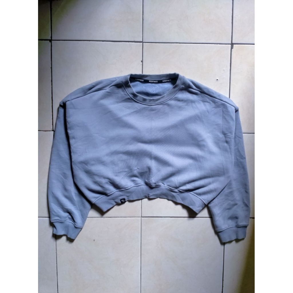 crewneck/sweater xexymix basic crop