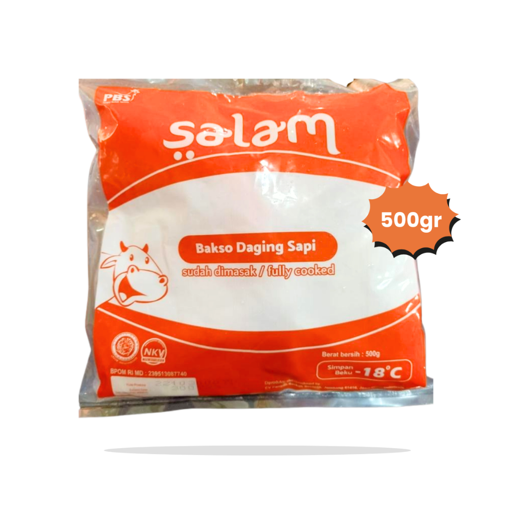 

SALAM BAKSO DAGING SAPI 500GR | SALAM BASO SAPI FROZEN FOOD BEKU 500 GR