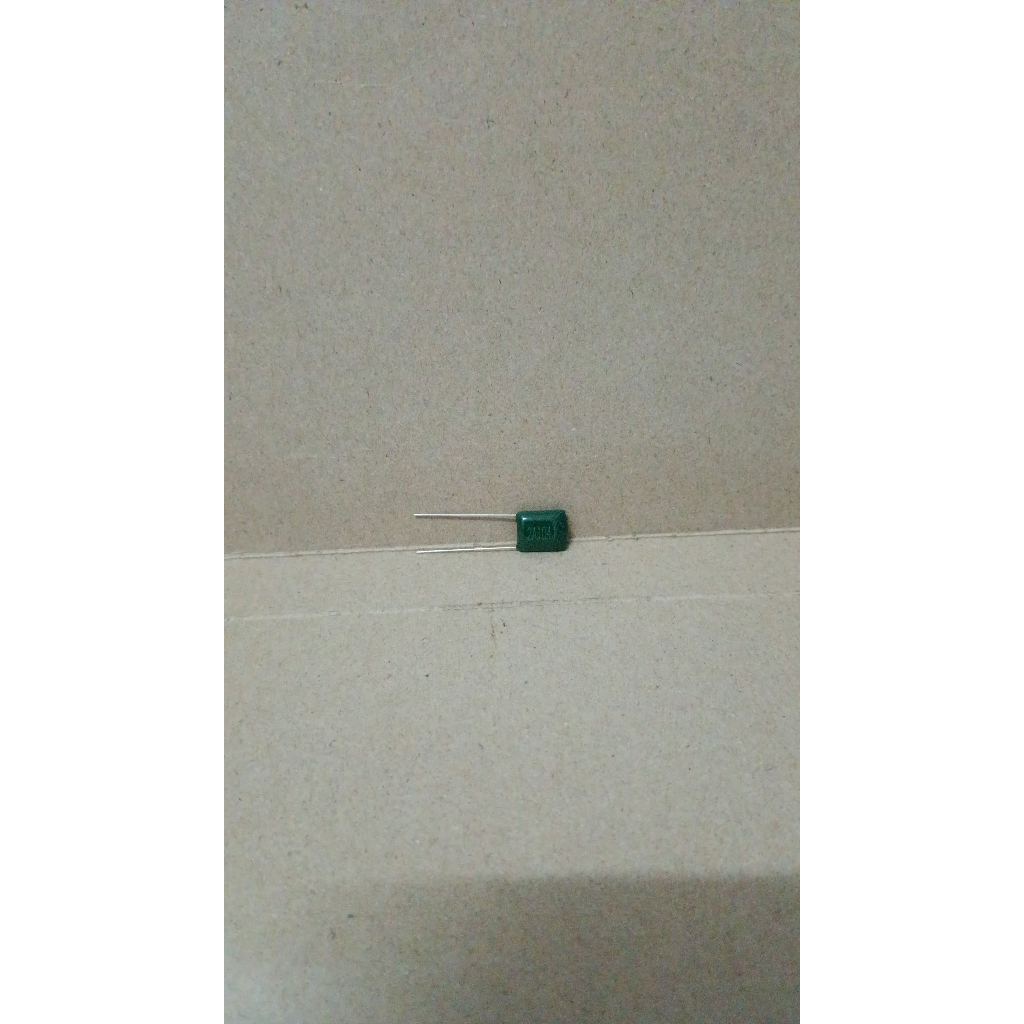 8240 kapasitor capacitor milar mylar hijau green 2a104j 2a 104j 104 100nf 100 nf
