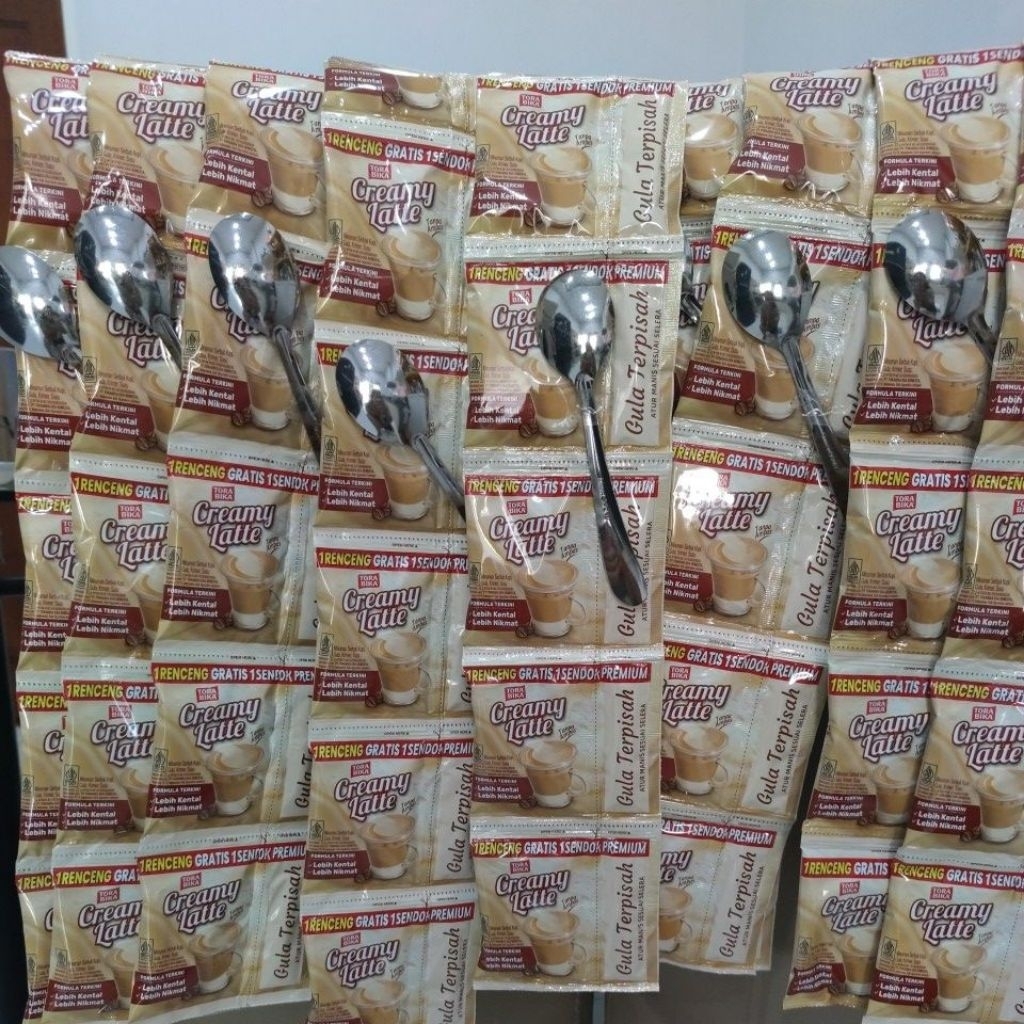 

Torabika Creamy Latte 1Renceng isi 10sachet berhadiah sendok