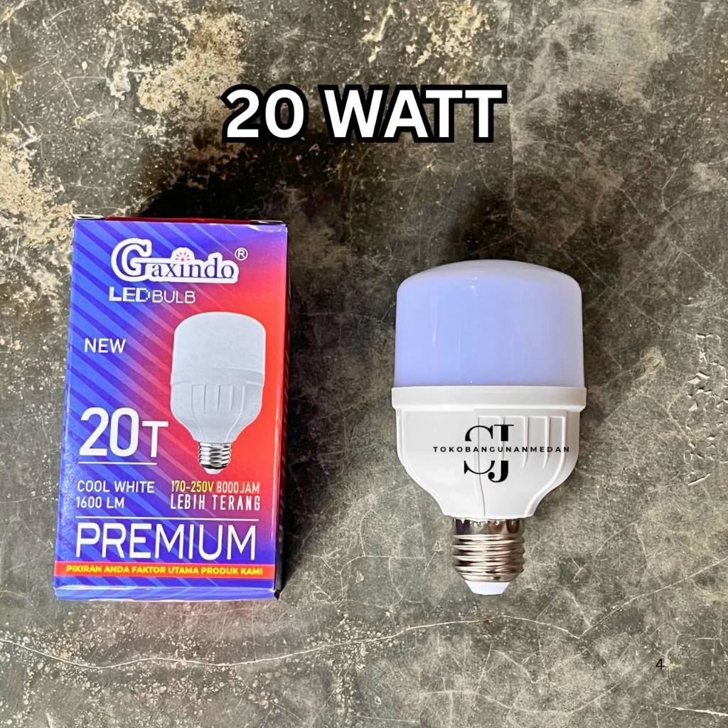 Lampu Bohlam LED Gaxindo 20 Watt Murah