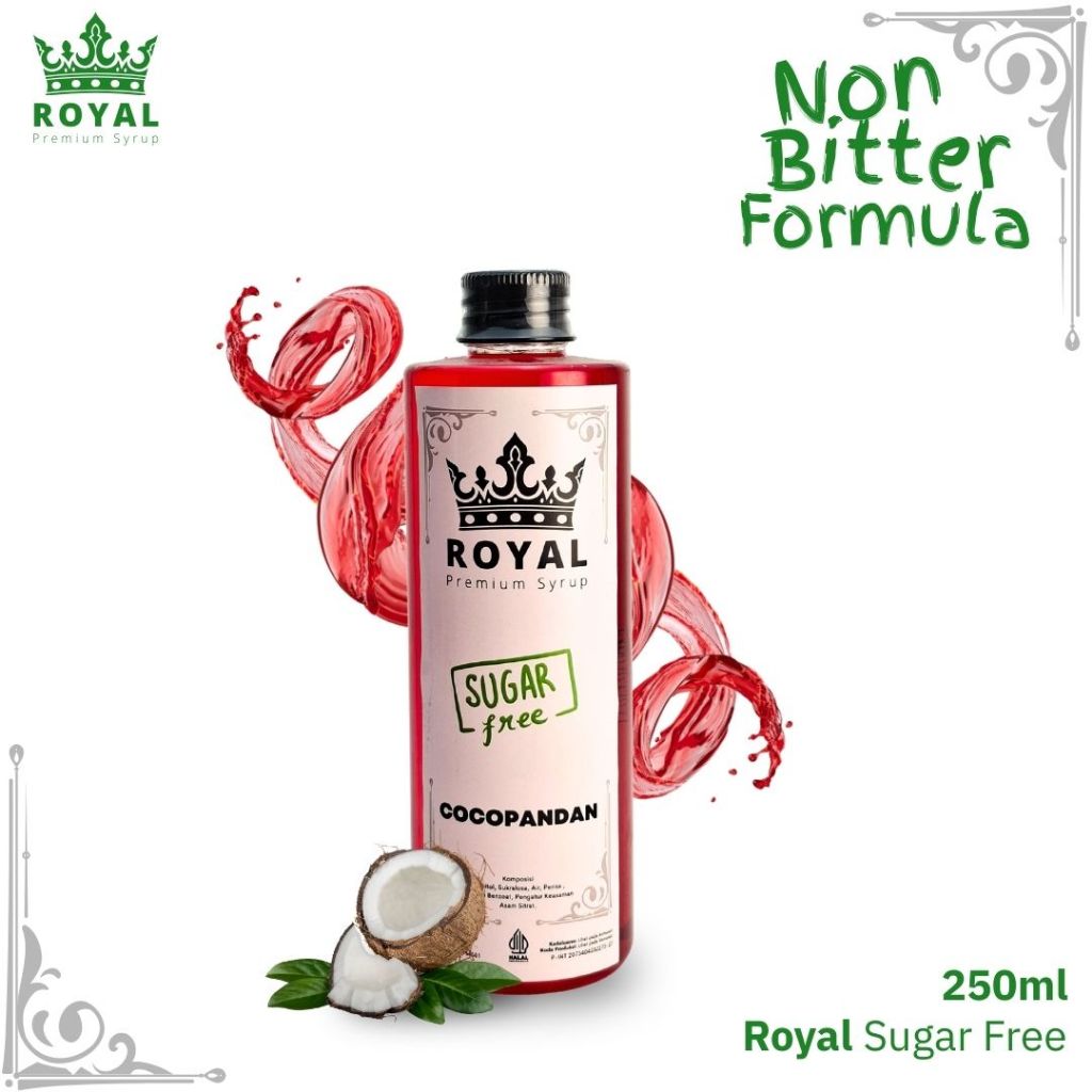

ROYAL SUGAR FREE Cocopandan Keto Syrup / Sirup Cocopandan (250ml)
