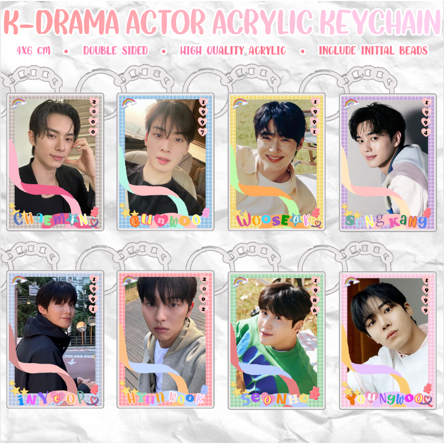 [READY] K-Drama Actor Acrylic Keychain Candy Keyring / Gantungan Kunci Akrilik Aktor Drama Korea Gan