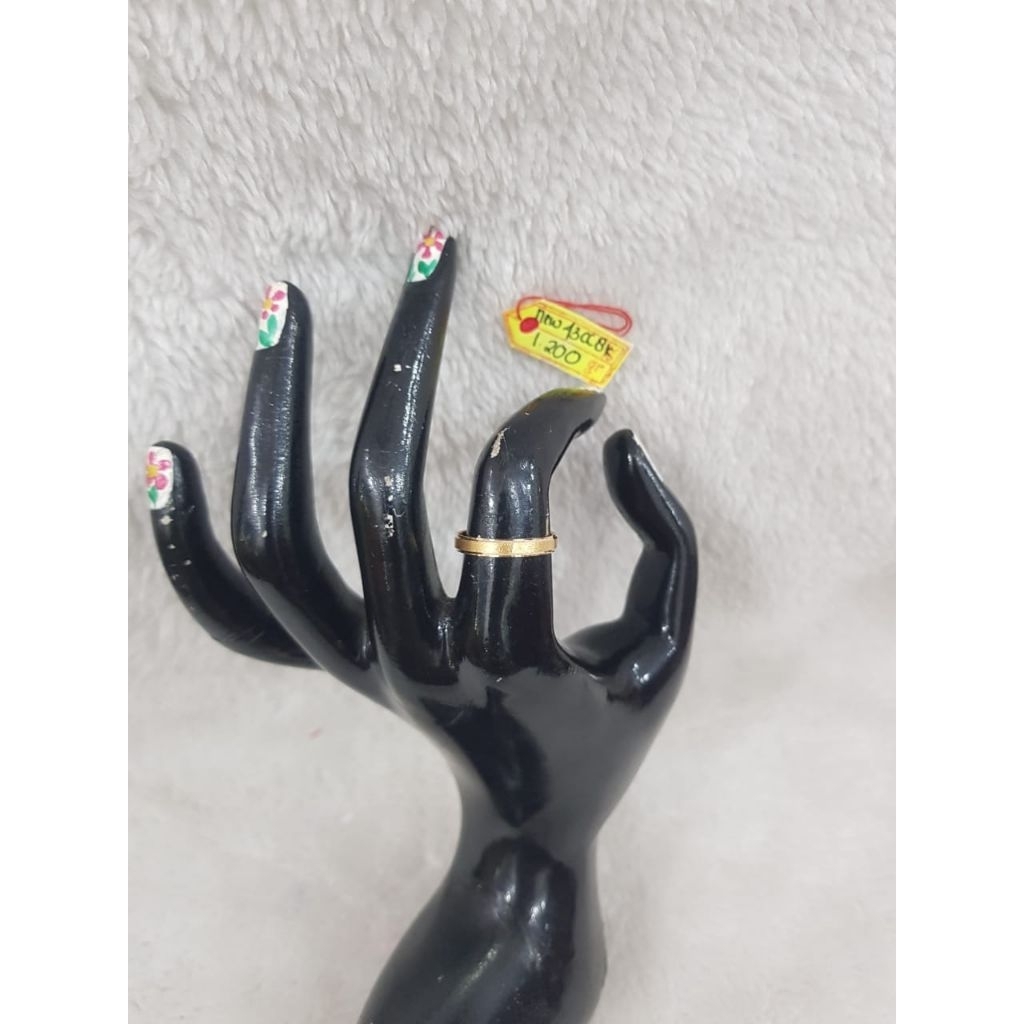CC906DLM Cincin persegi pasiran emas kuning asli berat 1.200 no.15 d.1,7 kadar 8k 375%