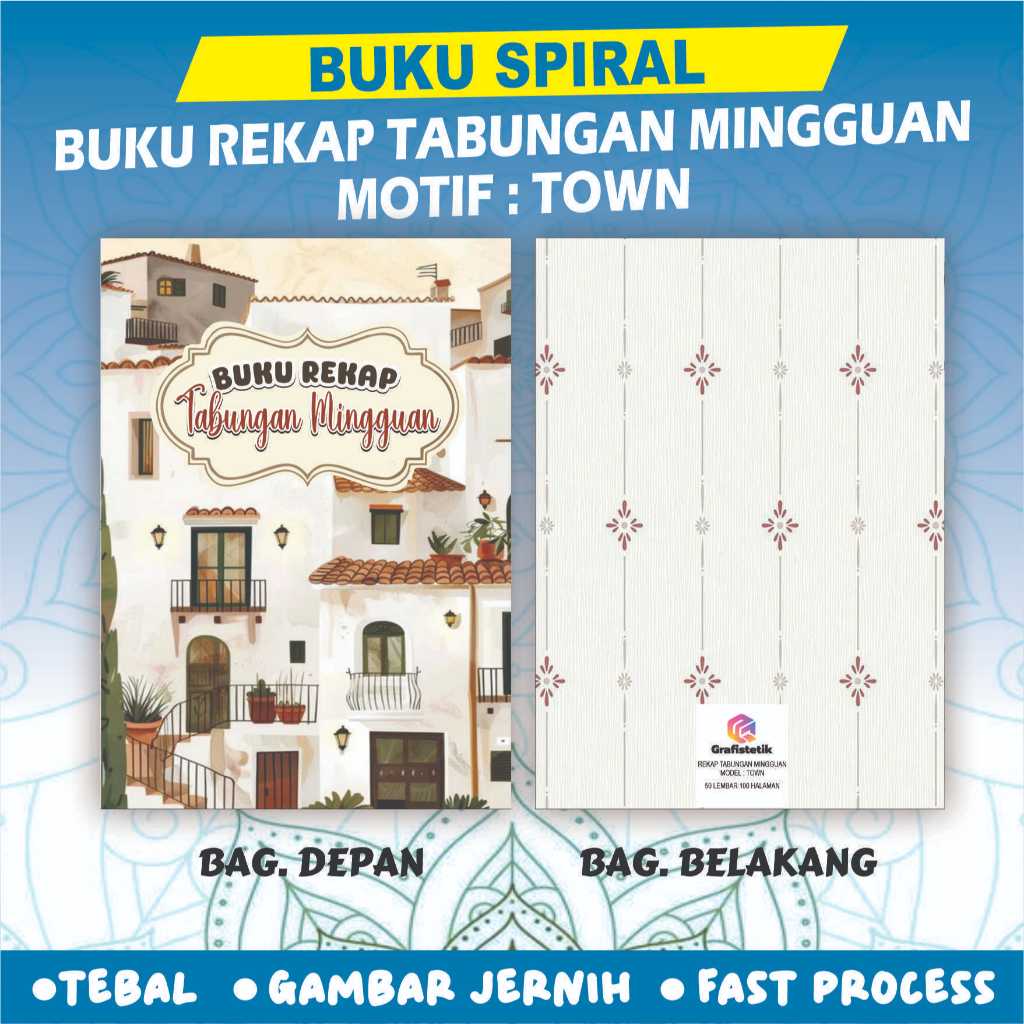 

BUKU REKAP TABUNGAN MINGGUAN BY GRAFISTETIK