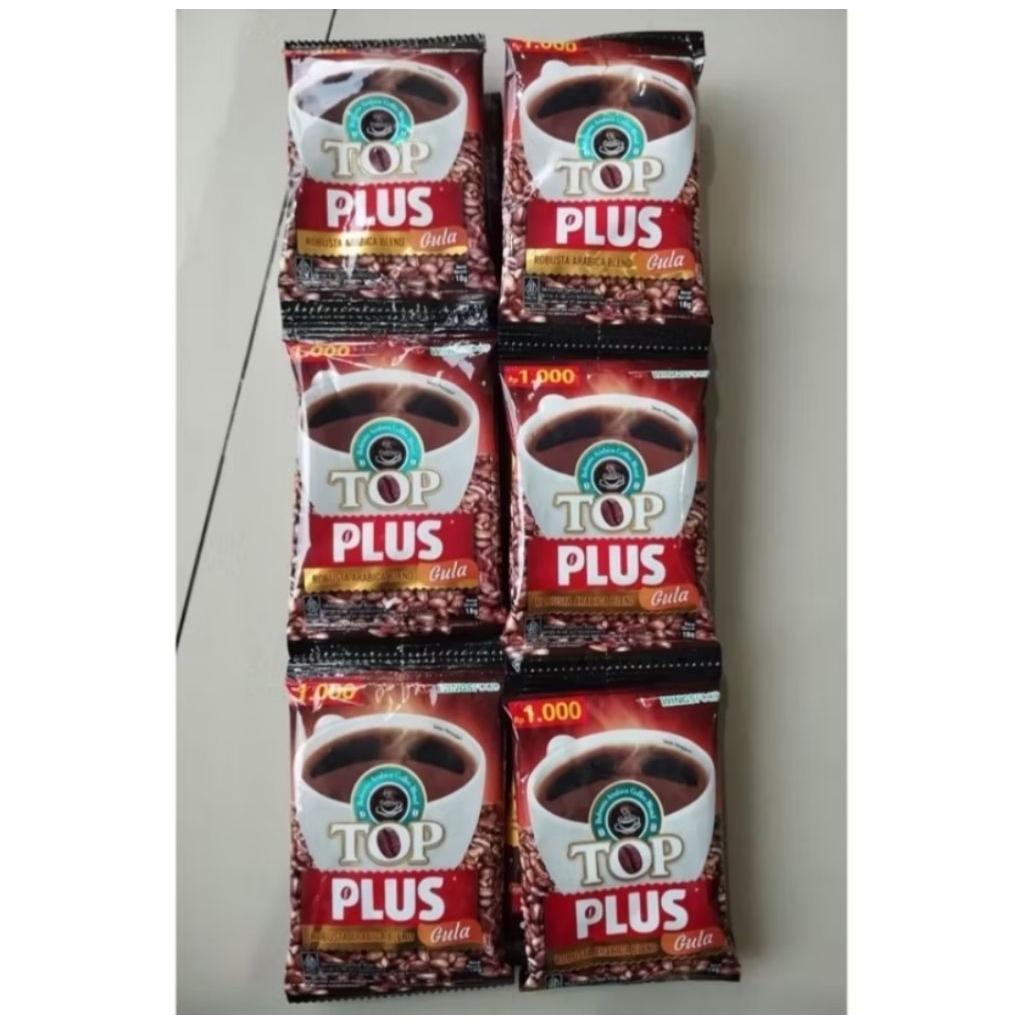 

Top Coffee Plus Gula 10 sachet 18gr