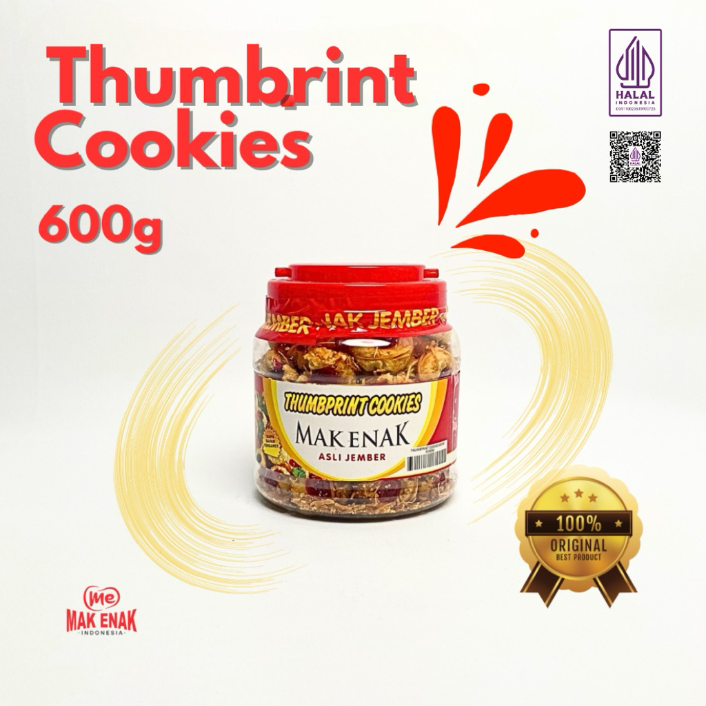 

THUMBRINT COOKIES 600 GRAM | MAK ENAK INDONESIA