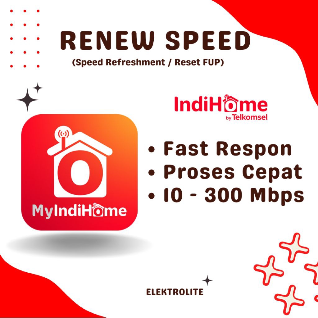 RENEW SPEED  | RENEW FUP | RESET FUP INDIHOME | SPEED REFRESHMENT