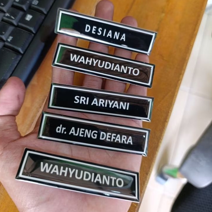 

(COD) Nametag Resin Termurah Bebas Request nama & Desain