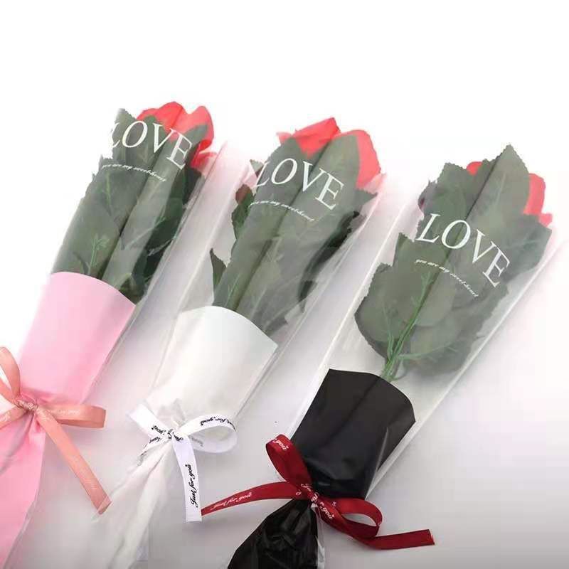 50Pcs Plastik Buket Bunga Wrapping Plastik Untuk Buket Mawar Rose Plastik Bungkus Bunga Untuk Rumah