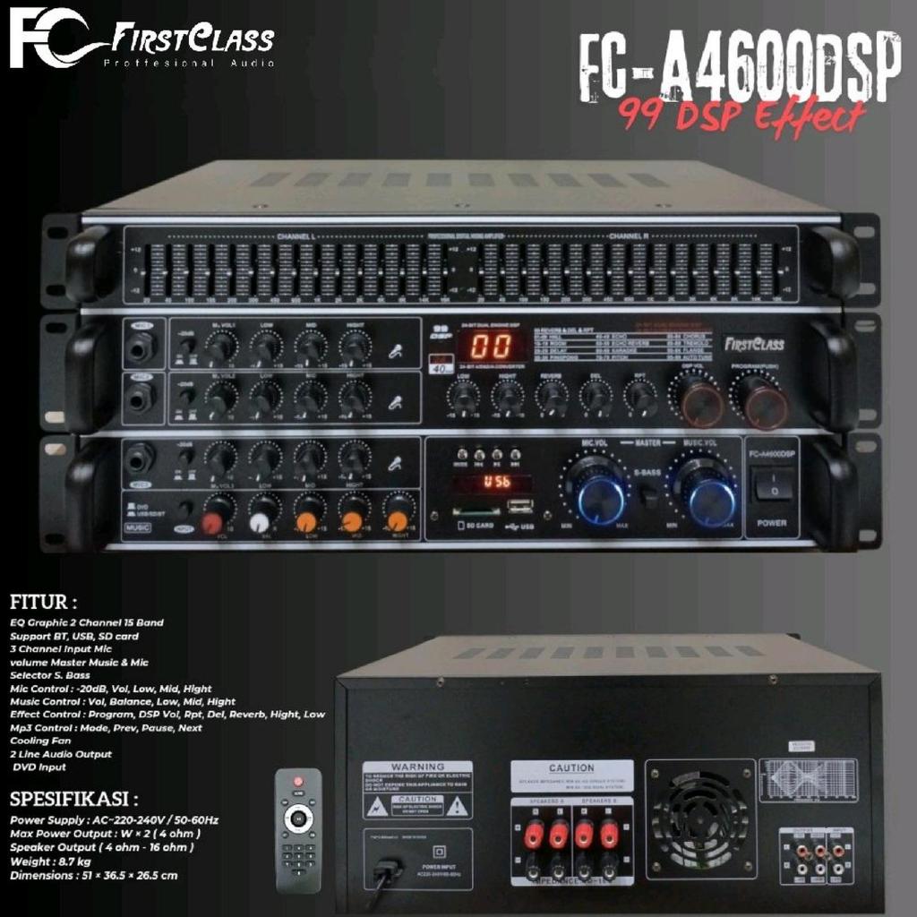 AMPLIFIER FIRSTCLASS FCA 4600DSP | digital ampli mixing FCA 4600 dsp