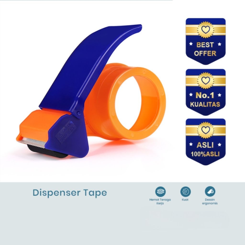 

Dispenser Tape Cutter | Cutter Tape | Alat Pemotong Lakban Jumbo