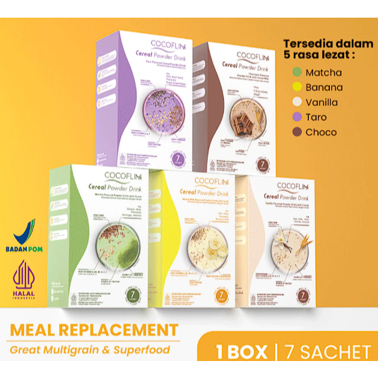 

Cocoflim Meal Replacement 1 Box Multigrain Sarapan Kenyang Menyenangkan
