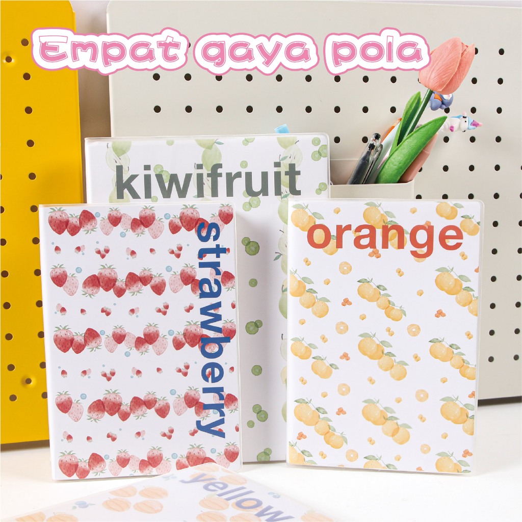

Buah Taman Karet Cover Notebook A5/B5 Ukuran Opsional Siswa Kelas Notebook Kertas Lucu Buku Waterproof Dan Notebook Tahan Noda