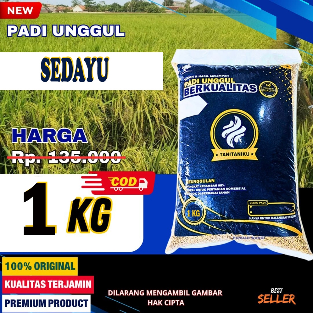 Bibit Padi Sedayu 1 Kg