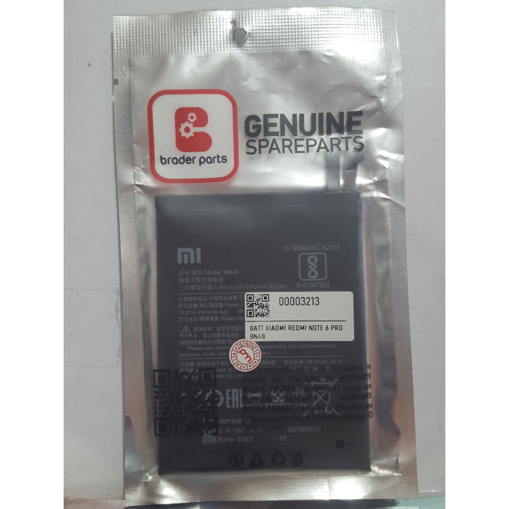 BATTERY BN48 XIAOMI REDMI NOTE 6 PRO