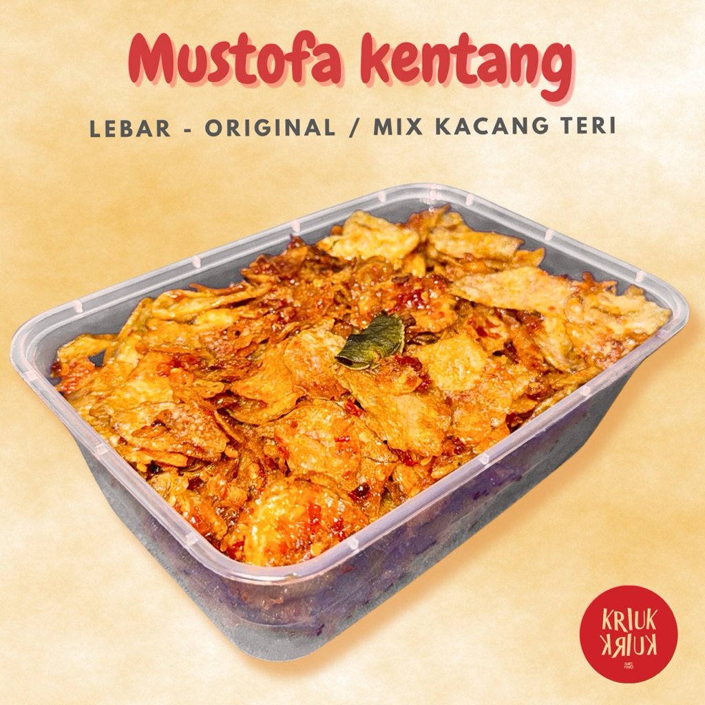 

Kentang Mustofa Lebar Pedas Manis / Mix Teri Kacang Sariroso - Cemilan Snack - Thinwall 750ml