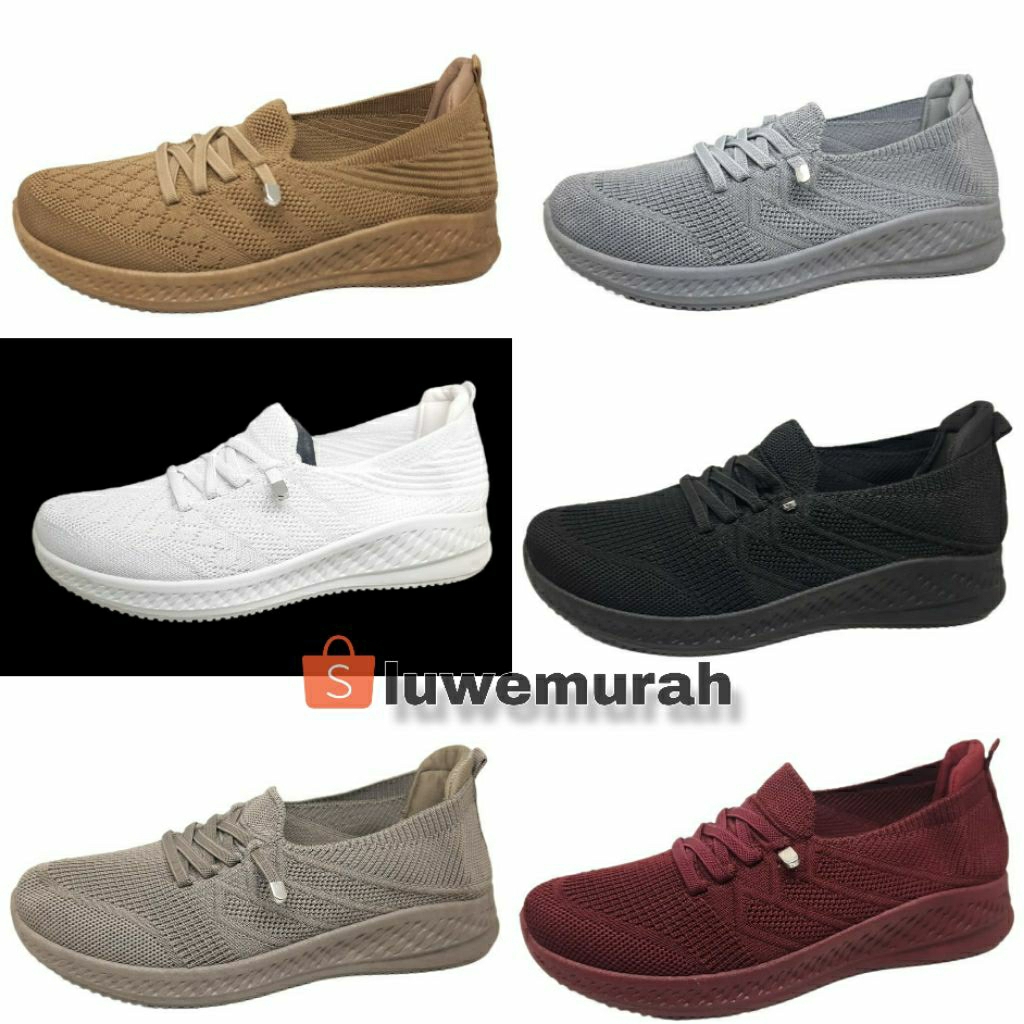 Flatshoes rajut wanita | Sepatu slip on sailatu