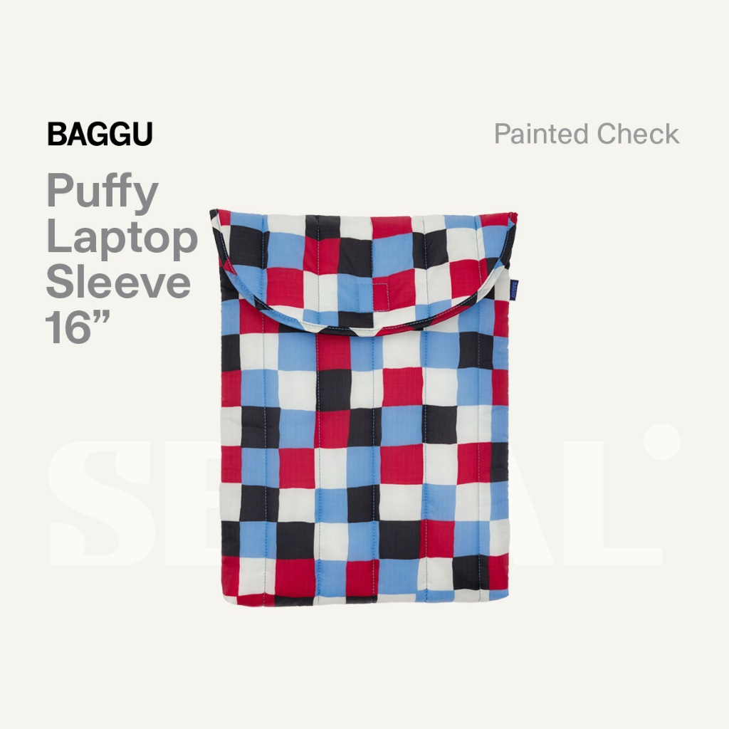 BAGGU - Puffy Laptop Sleeve 16" - Painted Check