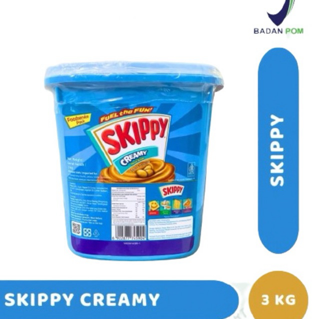 

Skippy Creamy Peanut Butter 3 Kg / Selai Kacang Skippy