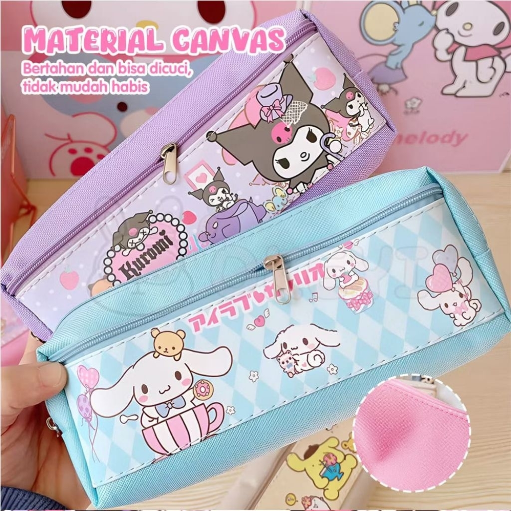 

Kotak Pensil Kapasitas Besar Karakter Kartun Tempat Pensil Multifungsi