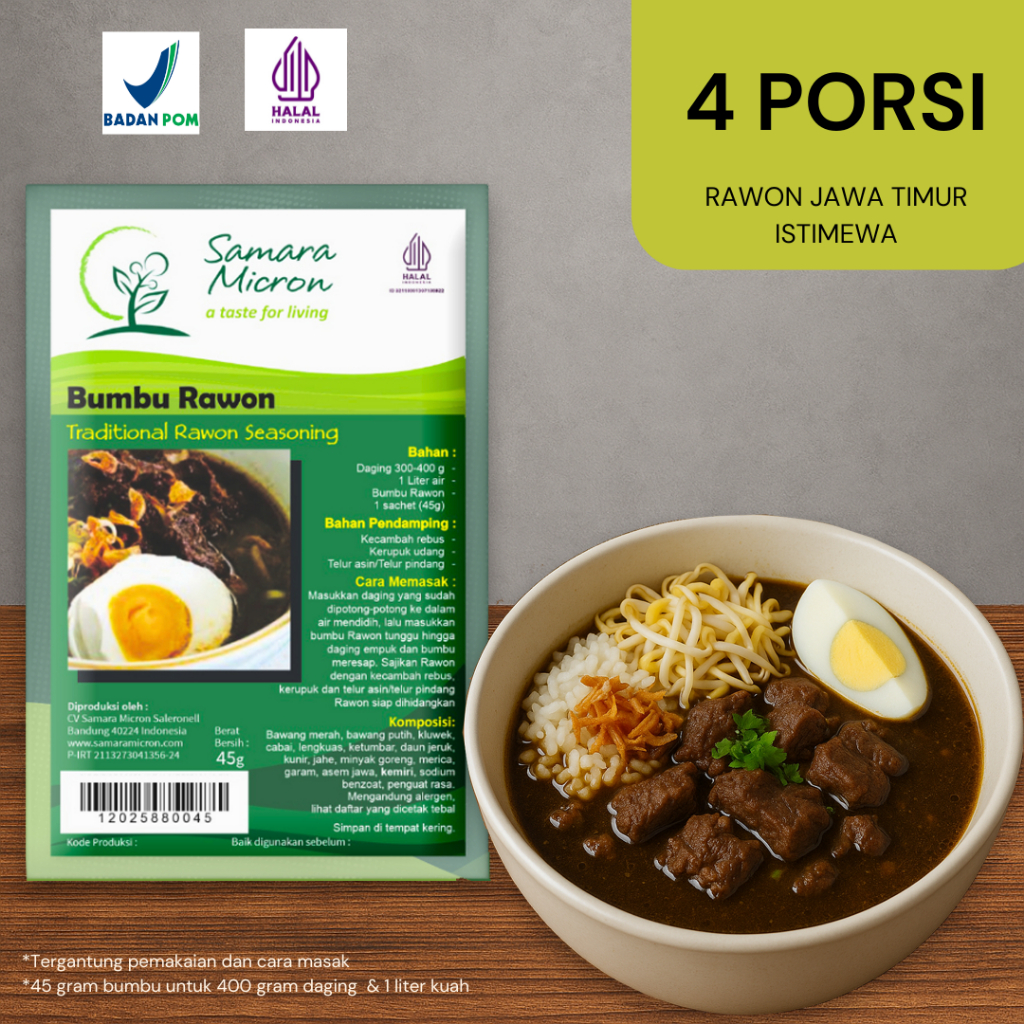 

Bumbu Rawon Instan Samara Micron – Bumbu Masak Praktis Rempah Asli