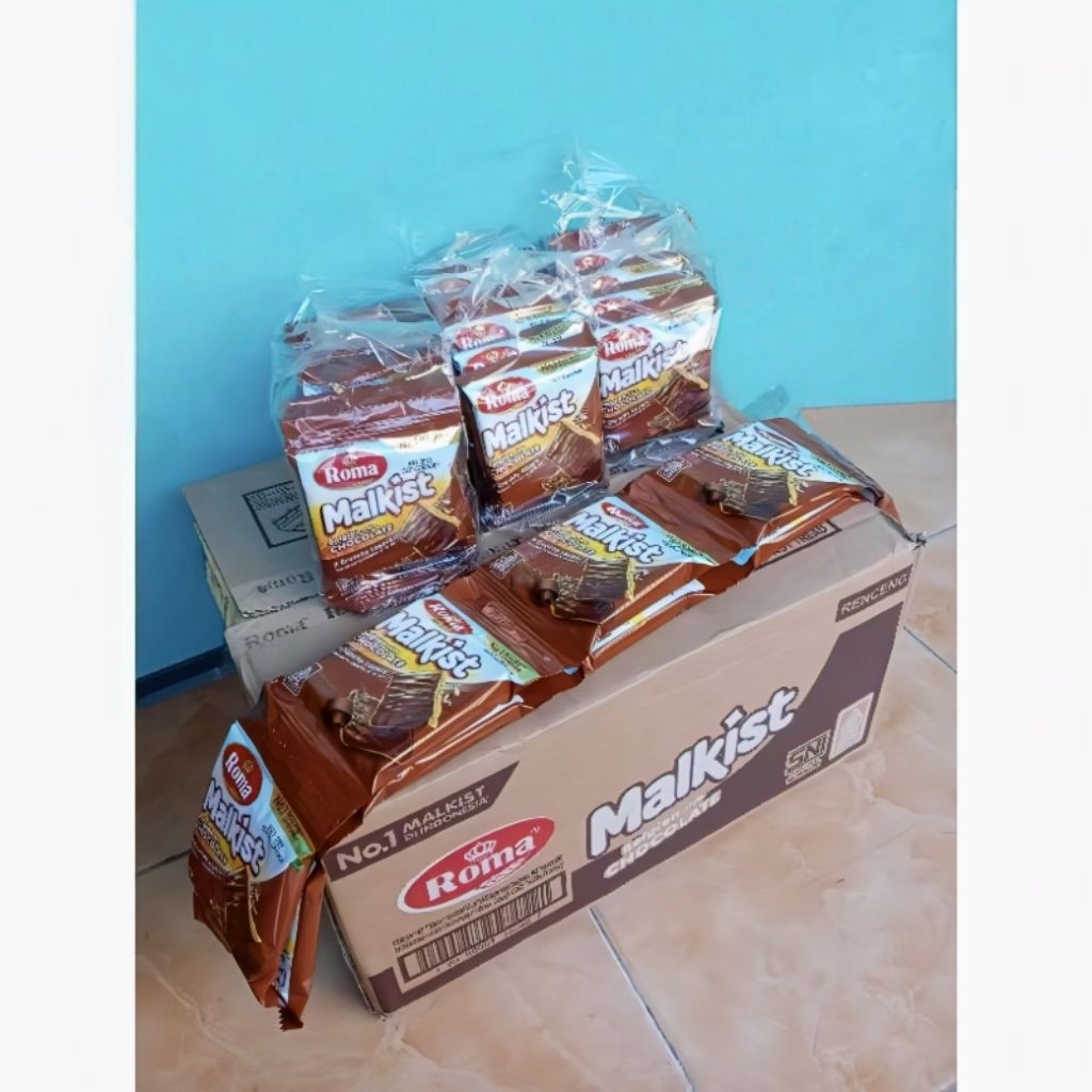 

Roma Malkist Cokelat Sachet isi 20 Pack ( 120 Pcs ) Per Dus