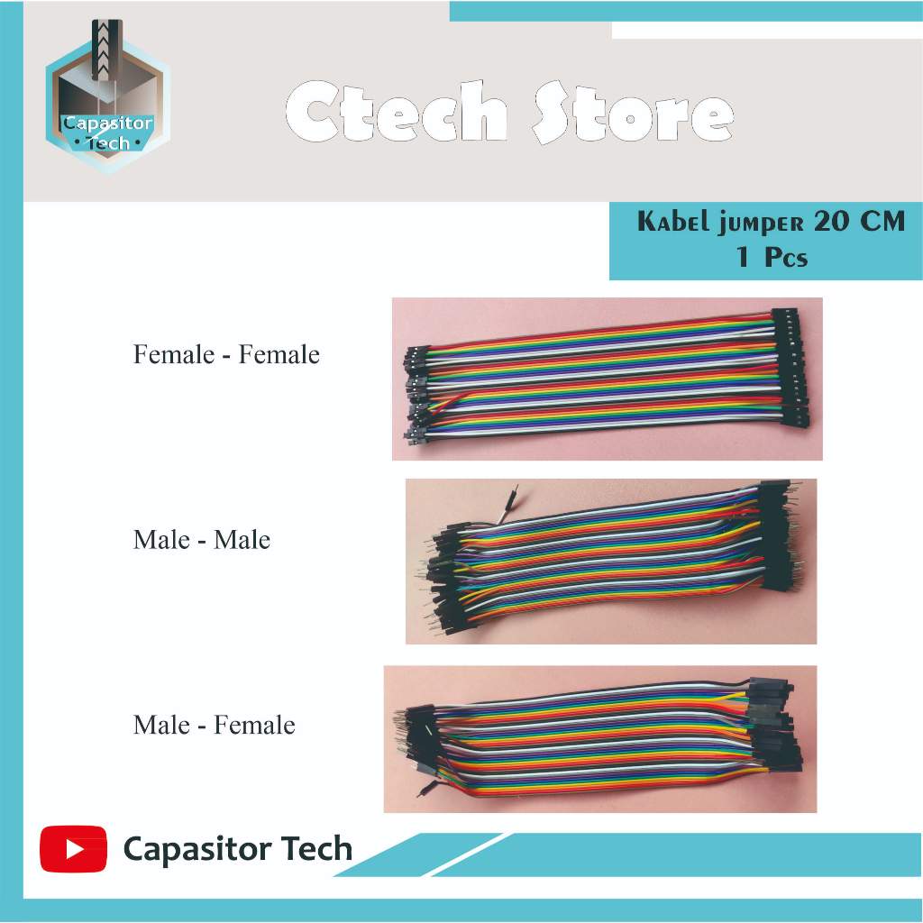 Kabel Jumper Male-Male, Male-Female, Female-Female 20CM / 1 pcs