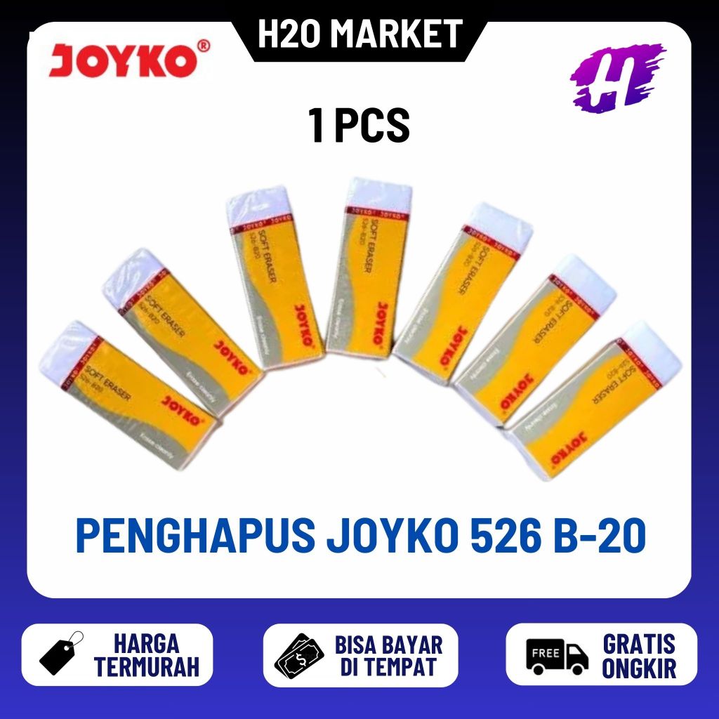 

❤️H2O❤️ 1 Pcs Eraser / Penghapus Joyko 526-B20