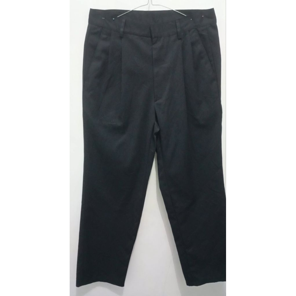 preloved celana panjang chinos kantor pria navy