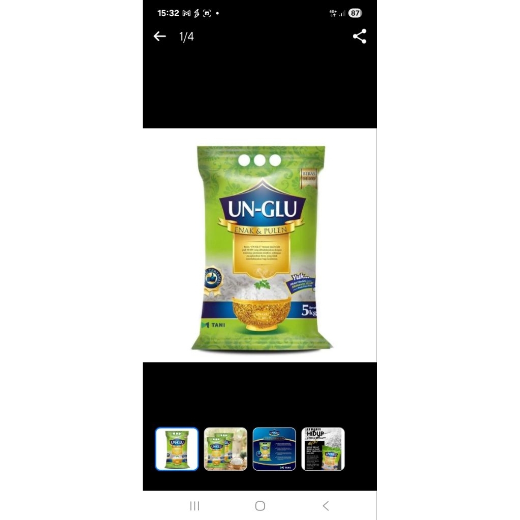 

Beras Premium UnGlu kemasan 5kg Beras Premium