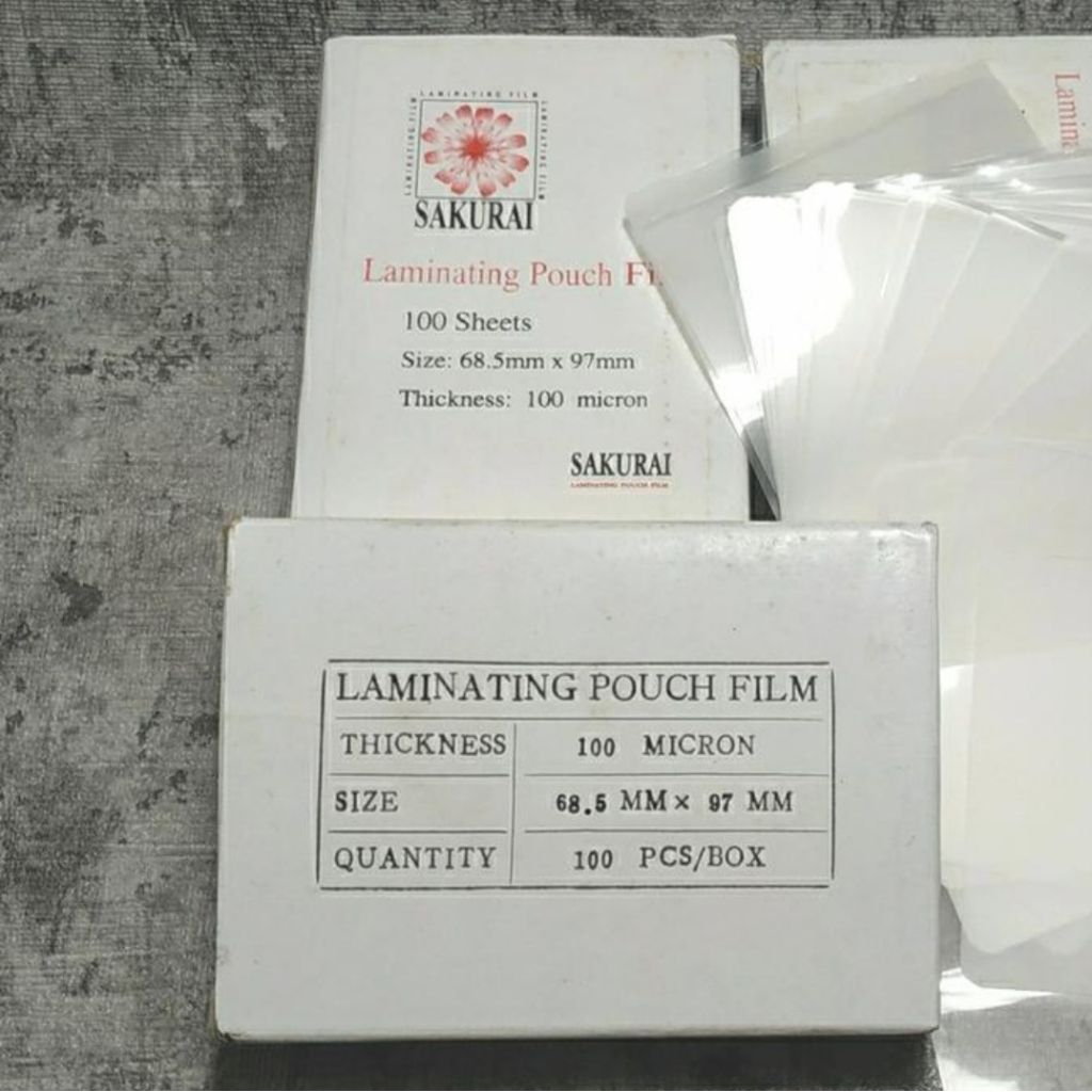 

Plastik Laminating Sakurai uk KTP 100 Micro Per Pack