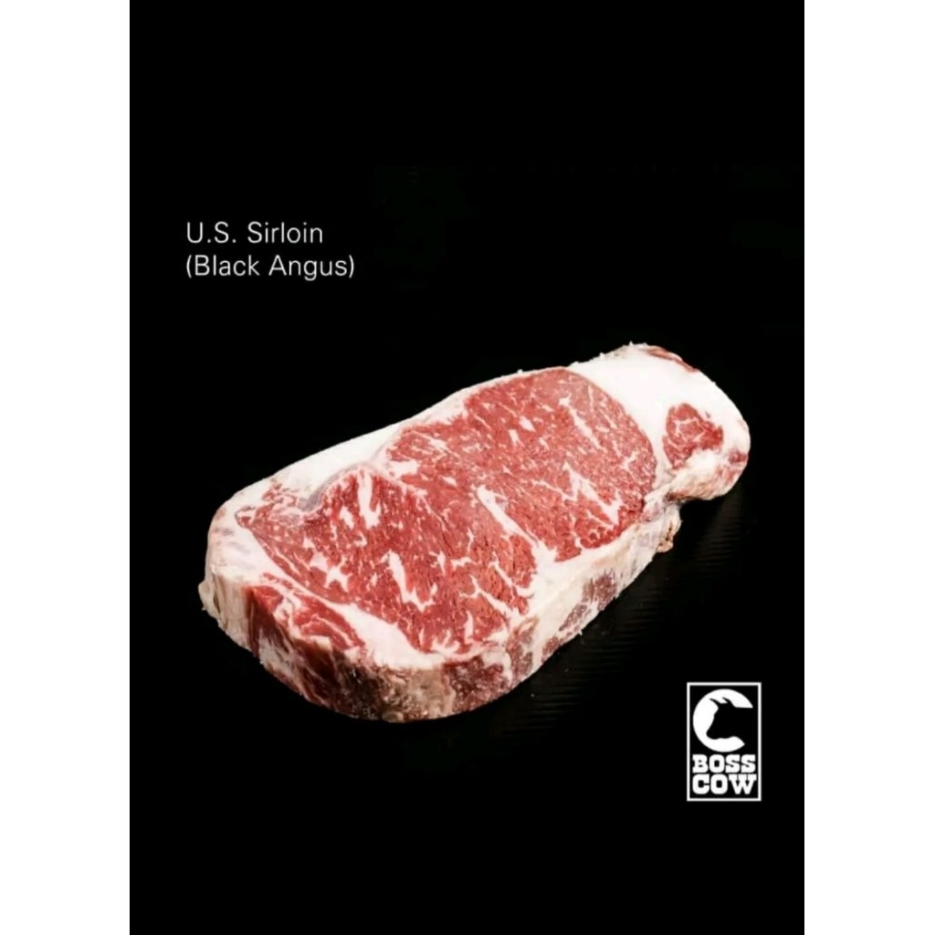 

Striploin Sirloin Black Angus USA USDA Prime grade import steak premium medan