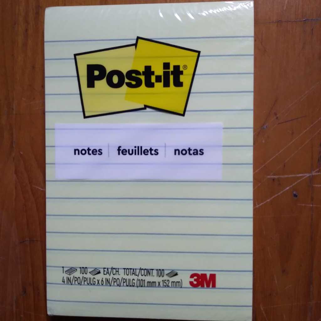 

3M post it sticky notes yellow lines bergaris 660