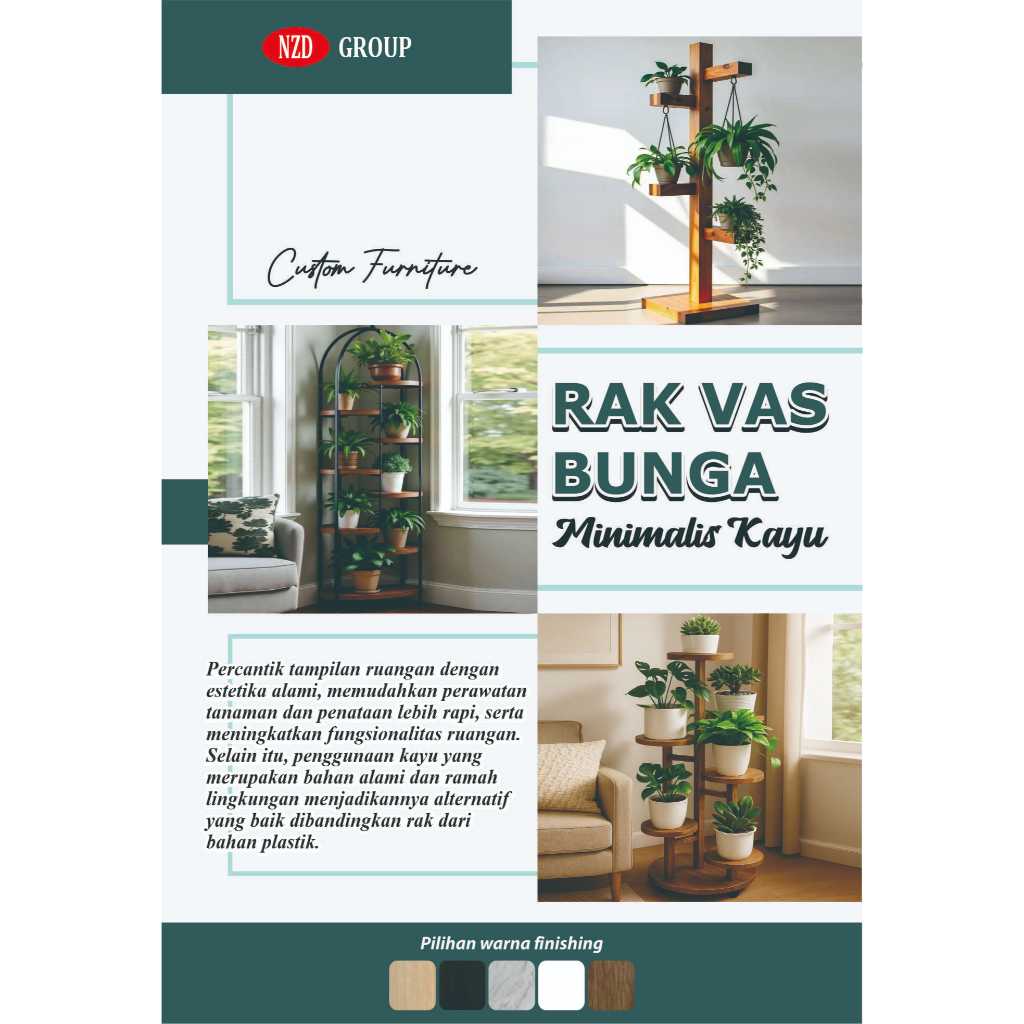 Rak Vas Bunga Kayu Furniture