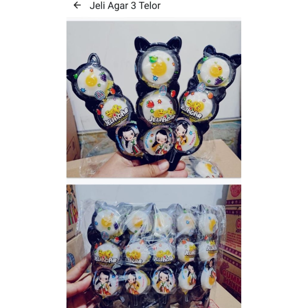 

Jely agar 3 telur A3 isi 10pcs