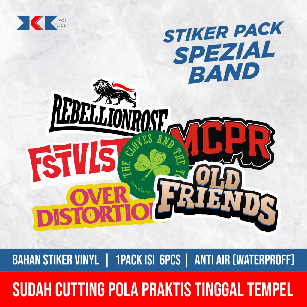 

STIKER PACK SPEZIAL BAND/ STICKER FOOTBAL CASUAL / STIKER HELM / LAPTOP / HP