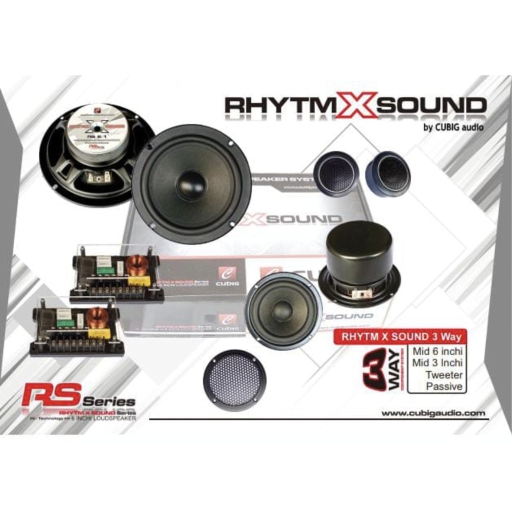 Speaker Split 3way RHYTM X SOUND by Cubig, Original