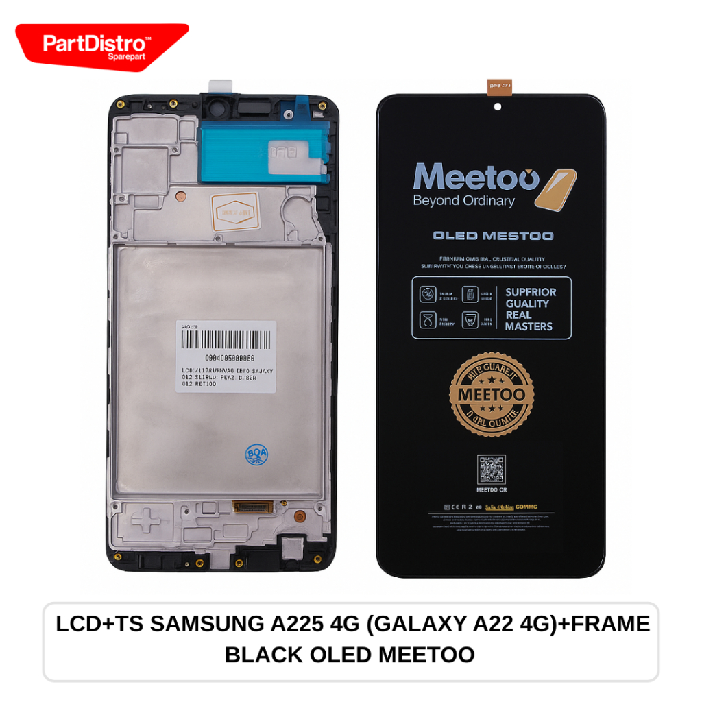 LCD+TS SAMSUNG A225 4G (GALAXY A22 4G)+FRAME BLACK OLED MEETOO