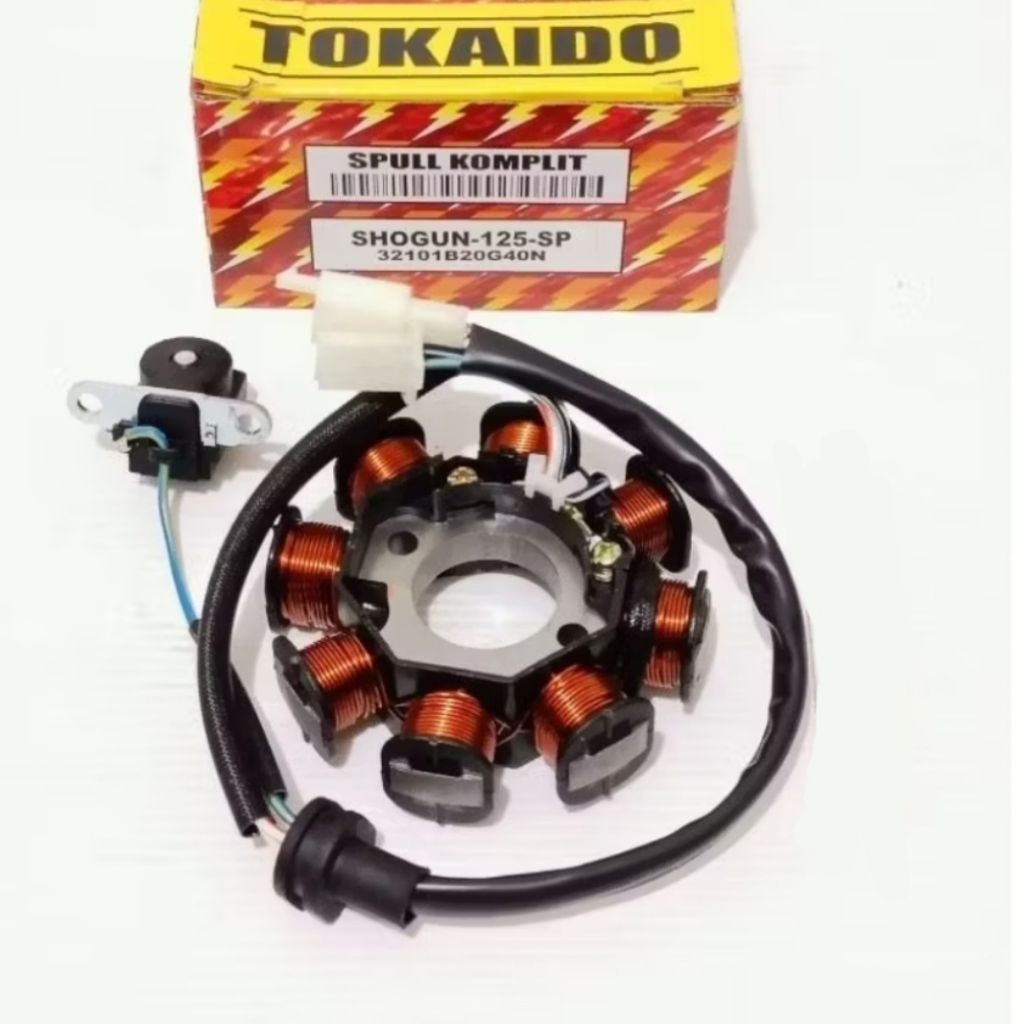 Spool Spul Spull Stator Assy Fulser SHOGUN 125 SP LAMA OLD 2004-2005 ARASHI 125 (KIRIM RANDOM MERK T